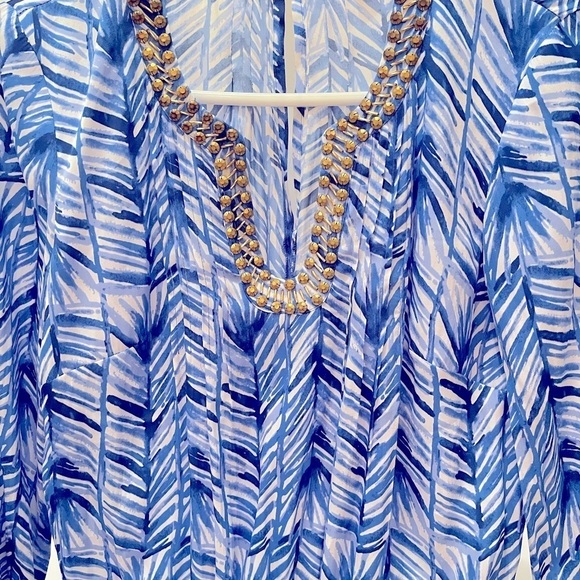 Lilly Pulitzer Colby Long Sleeve Romper in Lapis
Blue Costa Verde Size XS - Picture 9 of 10